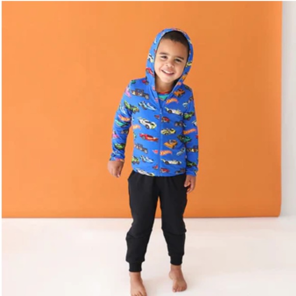 NWT Posh Peanut Hot Wheels Long Sleeve Reversible Jacket Size 10-12 Years! - Picture 2 of 5